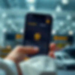 User interface of the Binance app