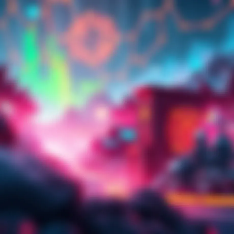 The essence of mining games encapsulated in a vibrant digital landscape